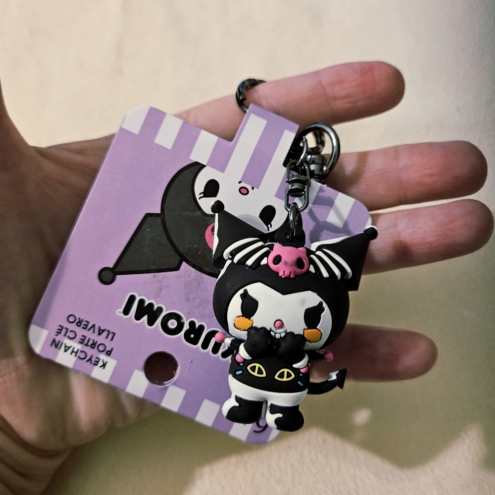 Sanrio Kuromi Halloween Bat Costume Figural Keychain- BoxLunch Exclusive NWT